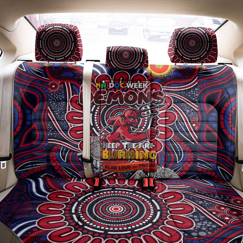 Melbourne Demons NAIDOC Week 2024 Back Car Seat Cover Mascot Football