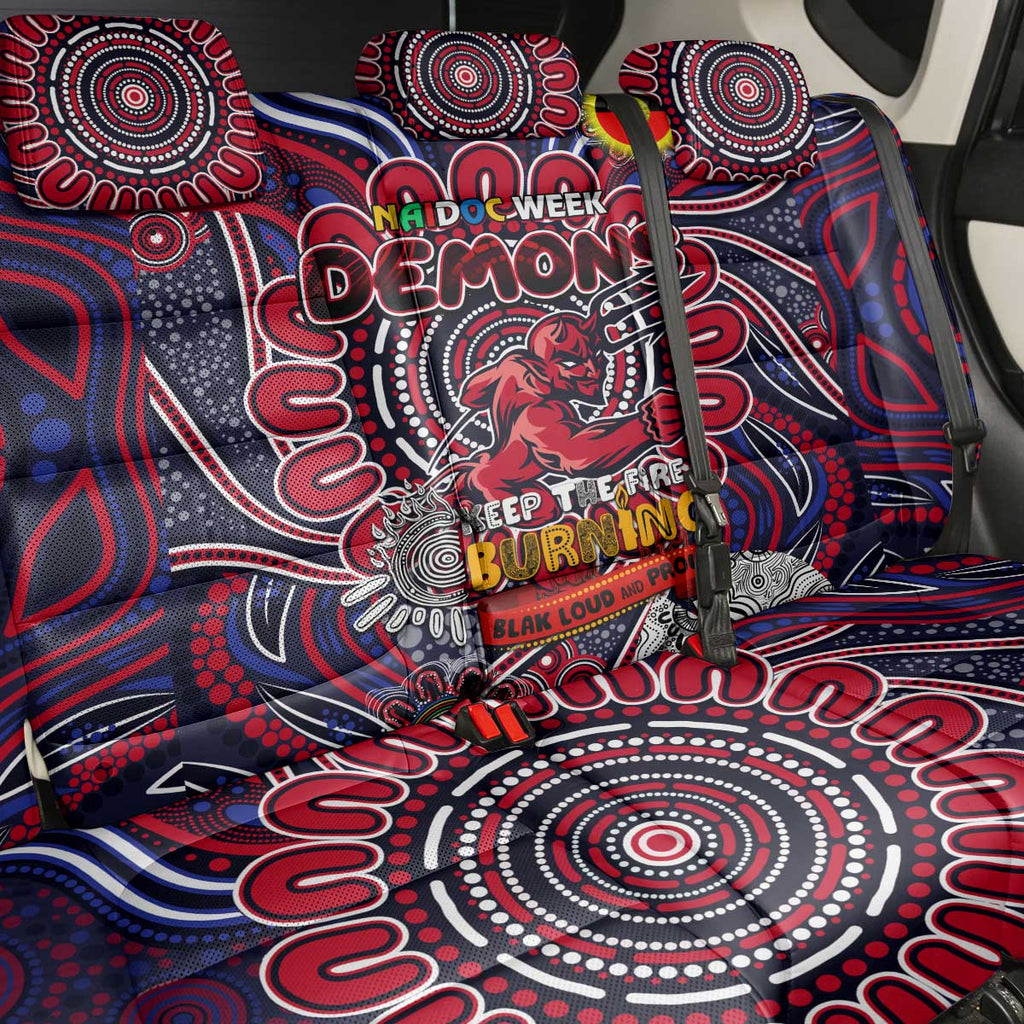 Melbourne Demons NAIDOC Week 2024 Back Car Seat Cover Mascot Football