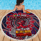 Melbourne Demons NAIDOC Week 2024 Beach Blanket Mascot Football