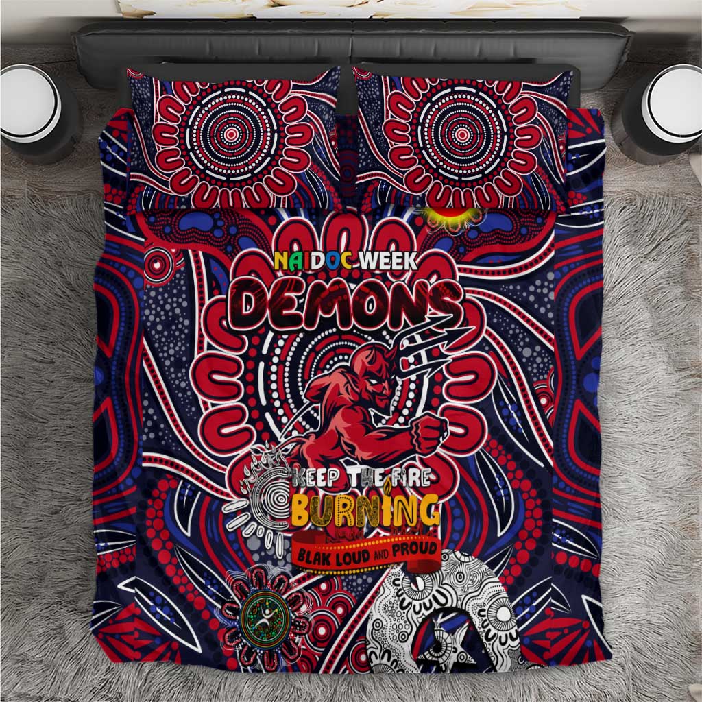 Melbourne Demons NAIDOC Week 2024 Bedding Set Mascot Football
