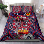 Melbourne Demons NAIDOC Week 2024 Bedding Set Mascot Football