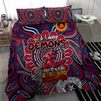 Melbourne Demons NAIDOC Week 2024 Bedding Set Mascot Football