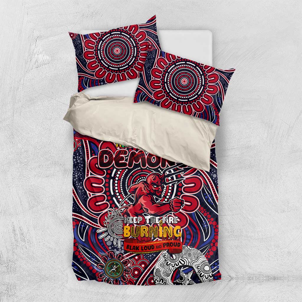 Melbourne Demons NAIDOC Week 2024 Bedding Set Mascot Football