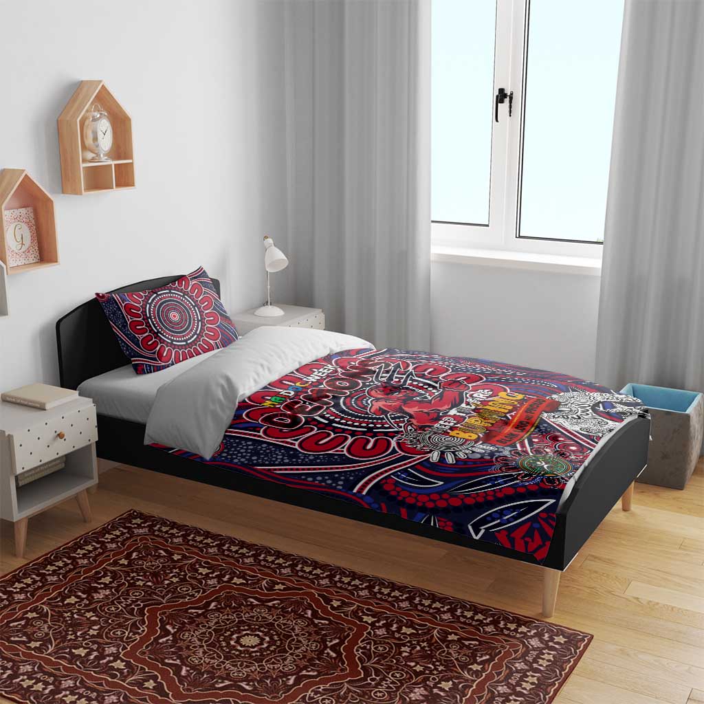 Melbourne Demons NAIDOC Week 2024 Bedding Set Mascot Football