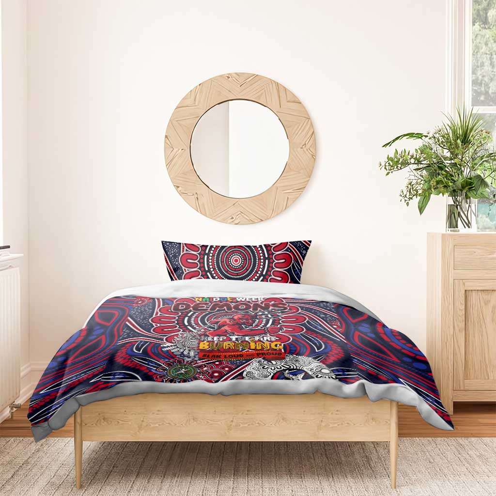 Melbourne Demons NAIDOC Week 2024 Bedding Set Mascot Football