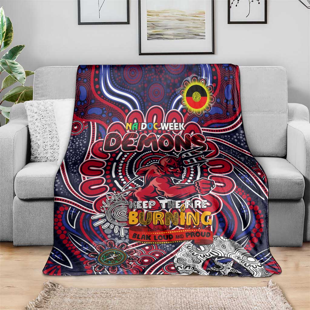 Melbourne Demons NAIDOC Week 2024 Blanket Mascot Football