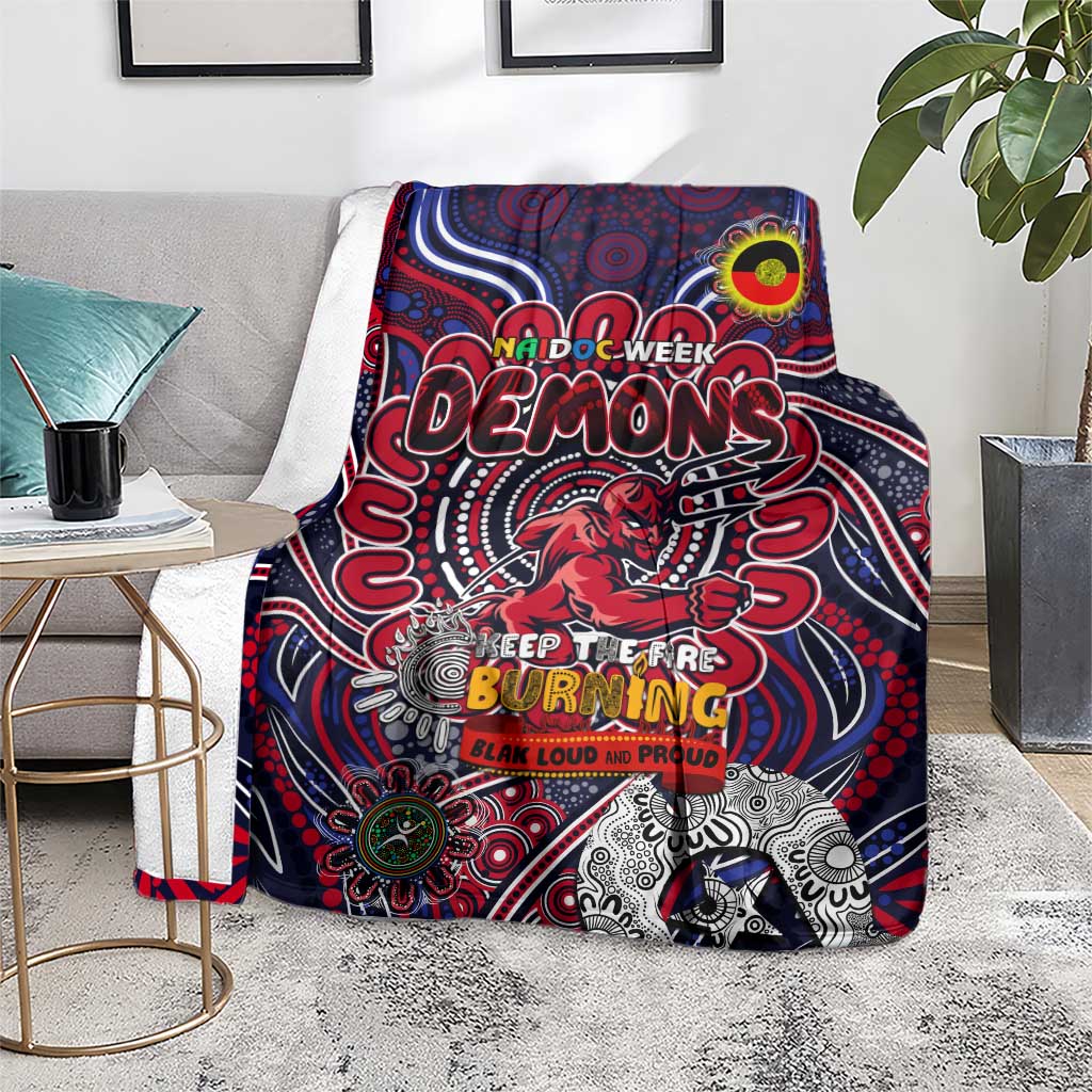 Melbourne Demons NAIDOC Week 2024 Blanket Mascot Football