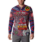 Custom Melbourne Demons NAIDOC Week 2024 Button Sweatshirt Mascot Football