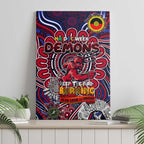 Melbourne Demons NAIDOC Week 2024 Canvas Wall Art Mascot Football