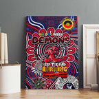 Melbourne Demons NAIDOC Week 2024 Canvas Wall Art Mascot Football