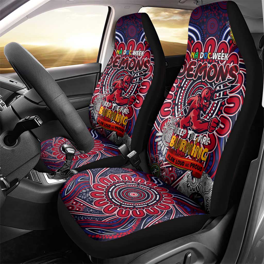 Melbourne Demons NAIDOC Week 2024 Car Seat Cover Mascot Football