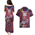 Custom Melbourne Demons NAIDOC Week 2024 Couples Matching Puletasi and Hawaiian Shirt Mascot Football