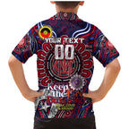 Custom Melbourne Demons NAIDOC Week 2024 Family Matching Mermaid Dress and Hawaiian Shirt Mascot Football