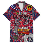 Custom Melbourne Demons NAIDOC Week 2024 Family Matching Mermaid Dress and Hawaiian Shirt Mascot Football