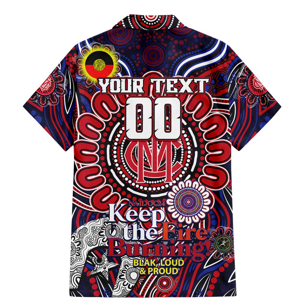 Custom Melbourne Demons NAIDOC Week 2024 Family Matching Mermaid Dress and Hawaiian Shirt Mascot Football