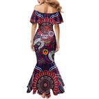 Custom Melbourne Demons NAIDOC Week 2024 Family Matching Mermaid Dress and Hawaiian Shirt Mascot Football