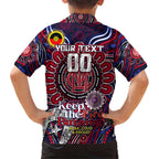 Custom Melbourne Demons NAIDOC Week 2024 Family Matching Short Sleeve Bodycon Dress and Hawaiian Shirt Mascot Football