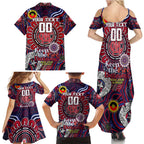 Custom Melbourne Demons NAIDOC Week 2024 Family Matching Summer Maxi Dress and Hawaiian Shirt Mascot Football
