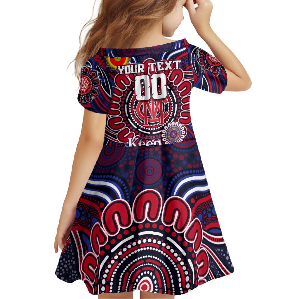 Custom Melbourne Demons NAIDOC Week 2024 Family Matching Tank Maxi Dress and Hawaiian Shirt Mascot Football