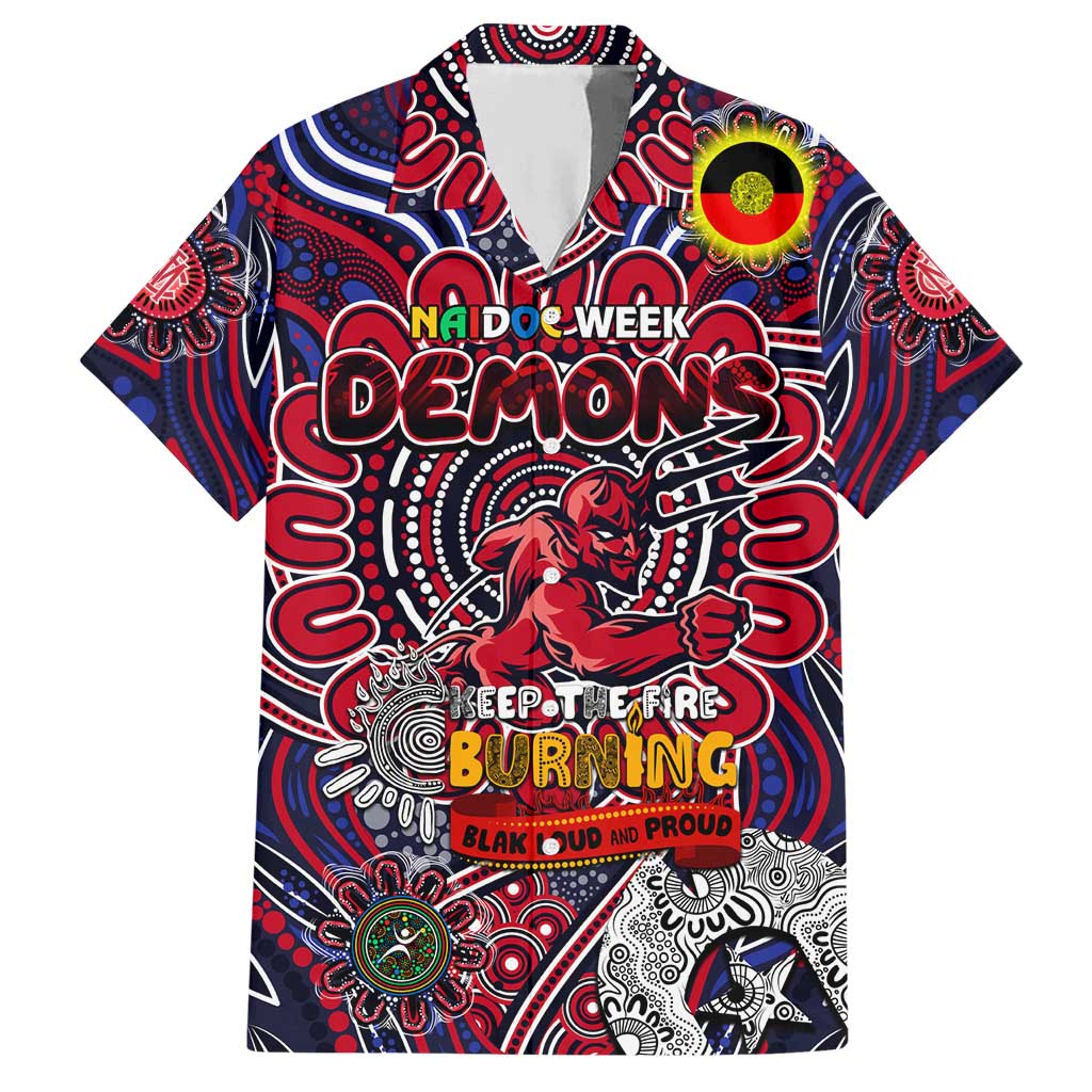 Custom Melbourne Demons NAIDOC Week 2024 Hawaiian Shirt Mascot Football