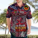 Custom Melbourne Demons NAIDOC Week 2024 Hawaiian Shirt Mascot Football