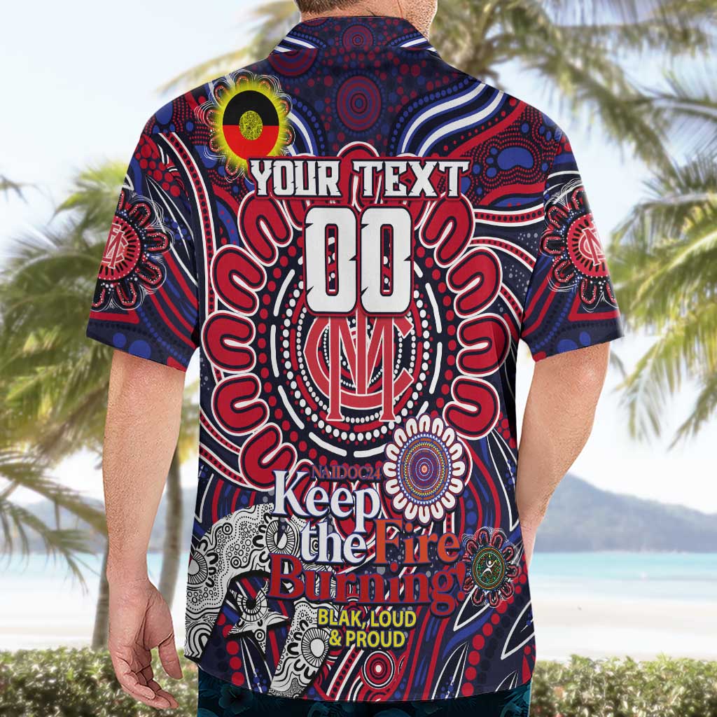 Custom Melbourne Demons NAIDOC Week 2024 Hawaiian Shirt Mascot Football