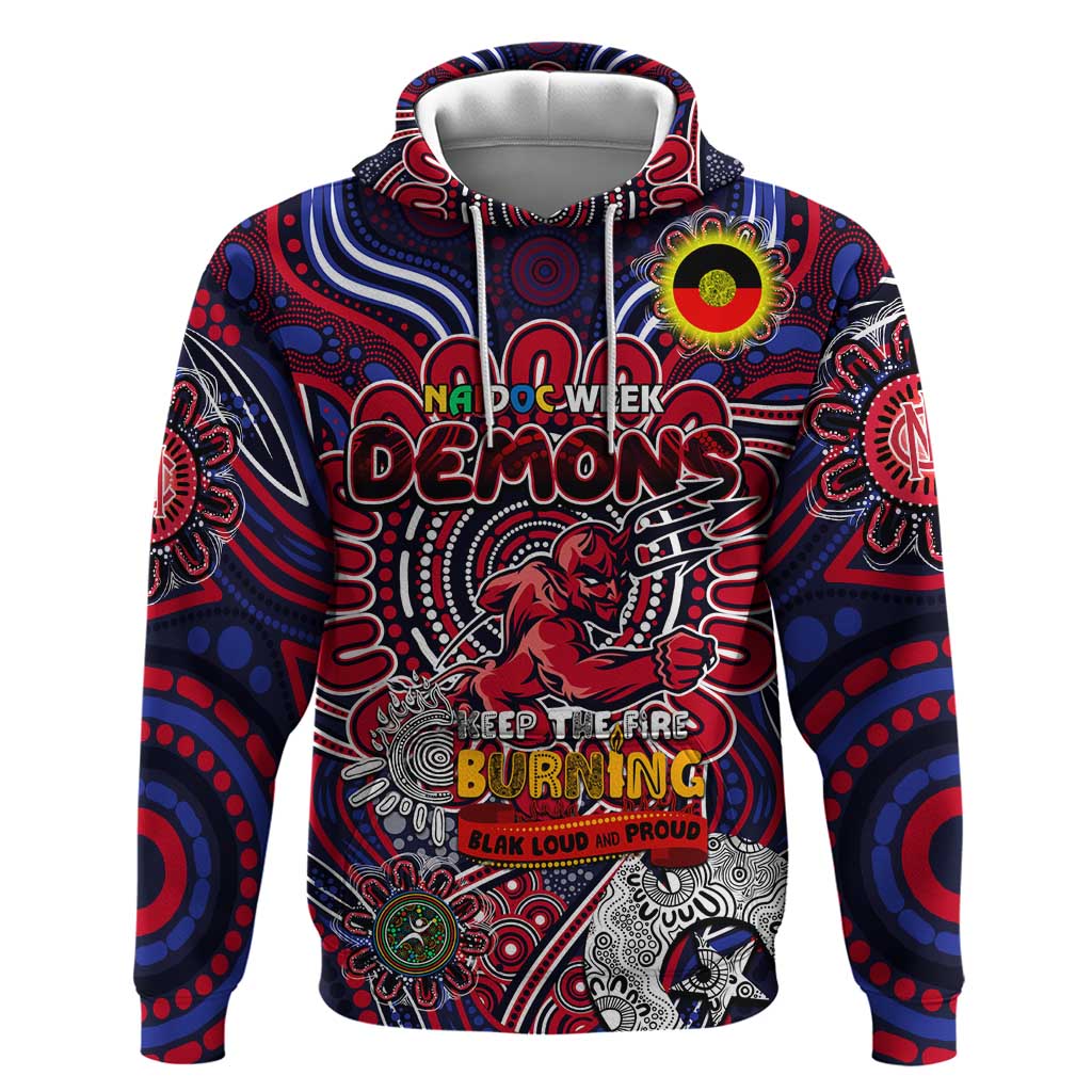 Custom Melbourne Demons NAIDOC Week 2024 Hoodie Mascot Football