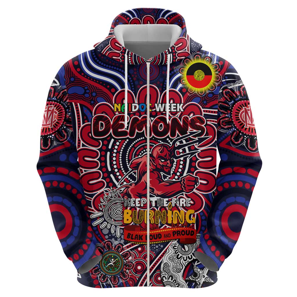 Custom Melbourne Demons NAIDOC Week 2024 Hoodie Mascot Football