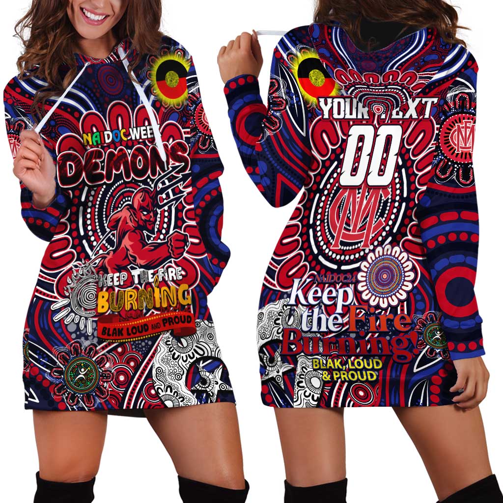 Custom Melbourne Demons NAIDOC Week 2024 Hoodie Dress Mascot Football