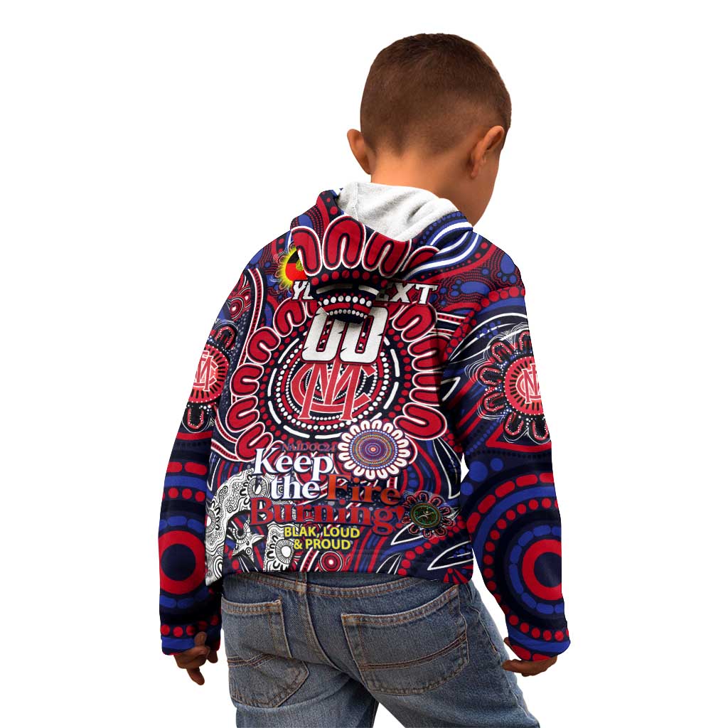 Custom Melbourne Demons NAIDOC Week 2024 Kid Hoodie Mascot Football