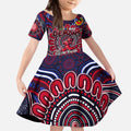 Custom Melbourne Demons NAIDOC Week 2024 Kid Short Sleeve Dress Mascot Football