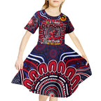 Custom Melbourne Demons NAIDOC Week 2024 Kid Short Sleeve Dress Mascot Football
