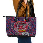 Melbourne Demons NAIDOC Week 2024 Leather Tote Bag Mascot Football