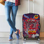 Melbourne Demons NAIDOC Week 2024 Luggage Cover Mascot Football