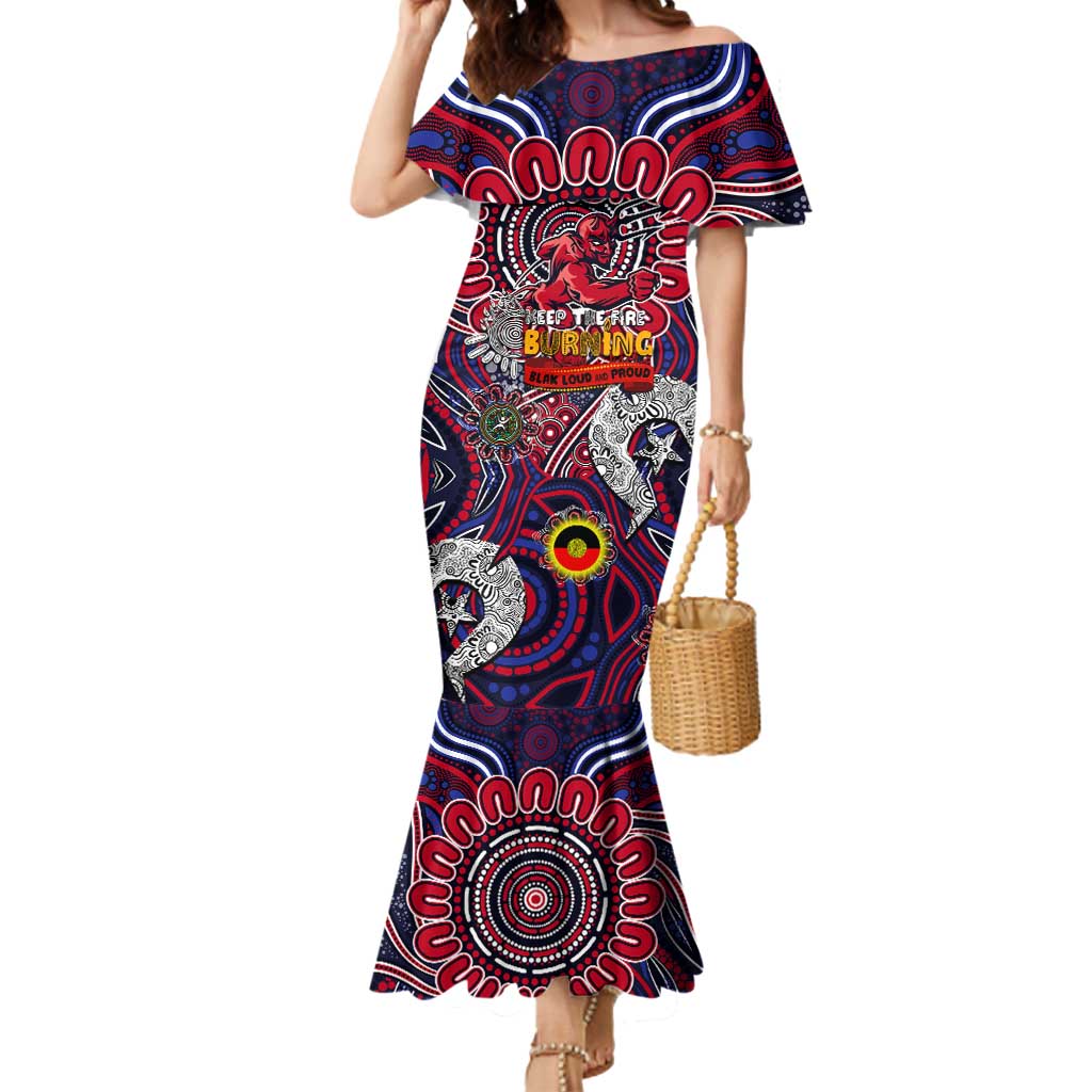 Custom Melbourne Demons NAIDOC Week 2024 Mermaid Dress Mascot Football