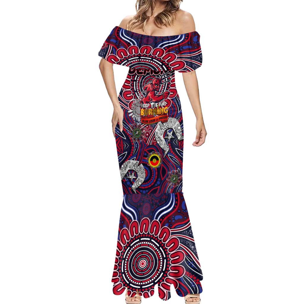 Custom Melbourne Demons NAIDOC Week 2024 Mermaid Dress Mascot Football