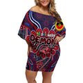 Custom Melbourne Demons NAIDOC Week 2024 Off Shoulder Short Dress Mascot Football