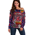 Custom Melbourne Demons NAIDOC Week 2024 Off Shoulder Sweater Mascot Football