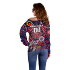 Custom Melbourne Demons NAIDOC Week 2024 Off Shoulder Sweater Mascot Football