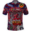 Custom Melbourne Demons NAIDOC Week 2024 Polo Shirt Mascot Football