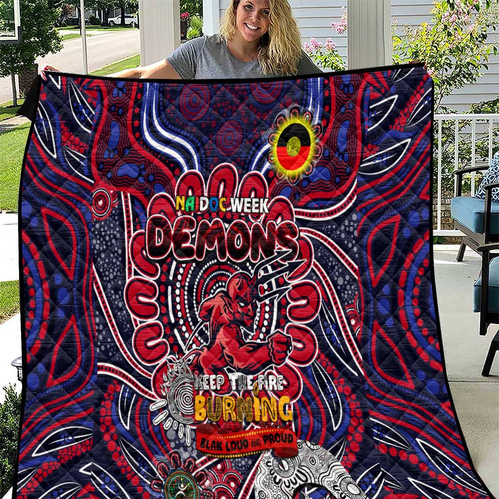 Melbourne Demons NAIDOC Week 2024 Quilt Mascot Football