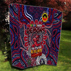 Melbourne Demons NAIDOC Week 2024 Quilt Mascot Football