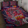 Melbourne Demons NAIDOC Week 2024 Quilt Bed Set Mascot Football
