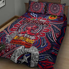 Melbourne Demons NAIDOC Week 2024 Quilt Bed Set Mascot Football