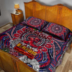 Melbourne Demons NAIDOC Week 2024 Quilt Bed Set Mascot Football