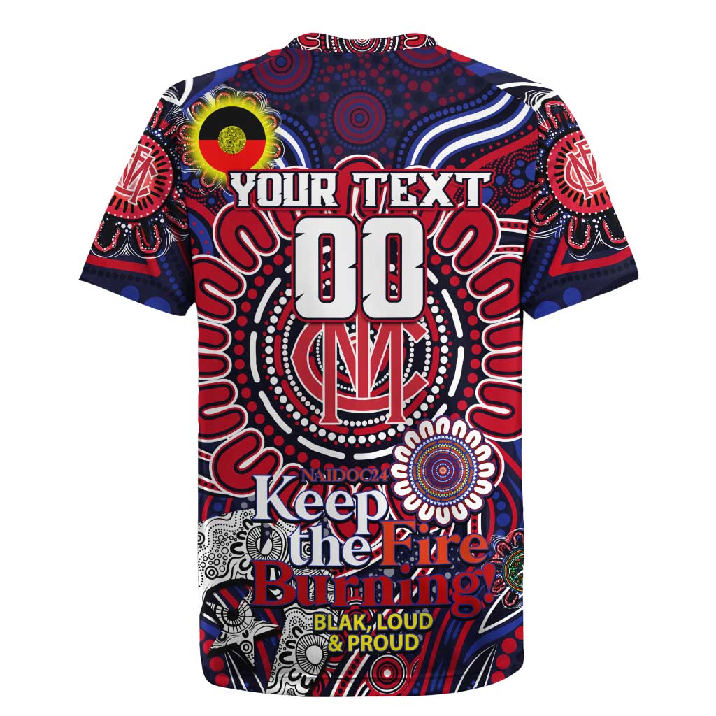 Custom Melbourne Demons NAIDOC Week 2024 Rugby Jersey Mascot Football