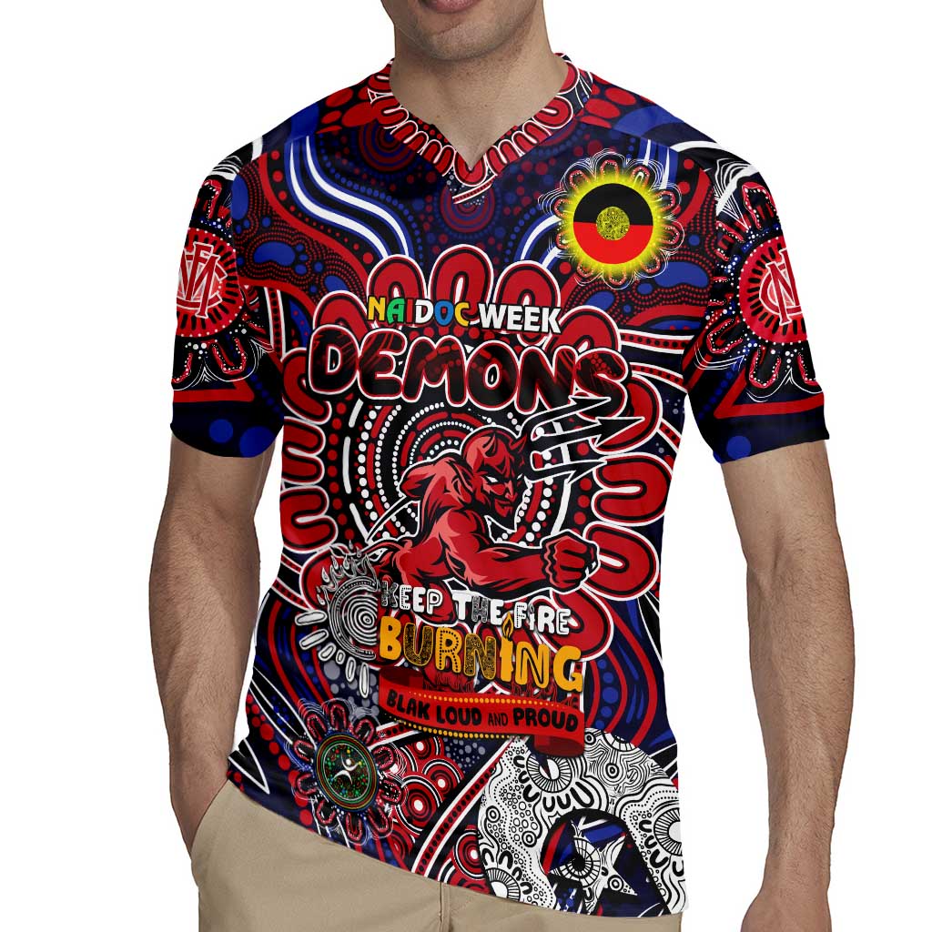Custom Melbourne Demons NAIDOC Week 2024 Rugby Jersey Mascot Football