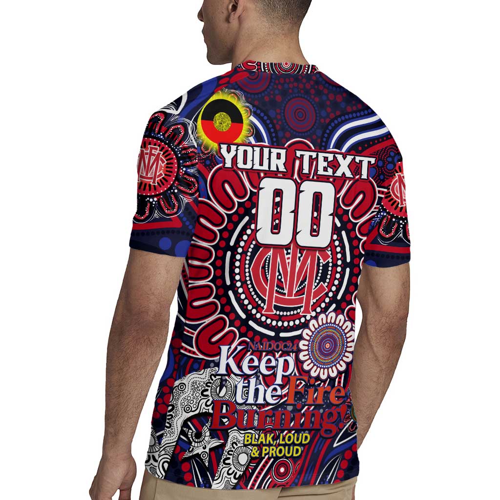 Custom Melbourne Demons NAIDOC Week 2024 Rugby Jersey Mascot Football