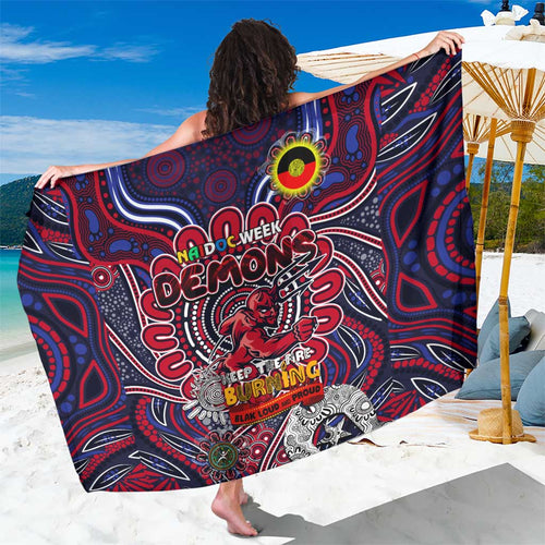 Melbourne Demons NAIDOC Week 2024 Sarong Mascot Football
