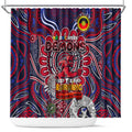Melbourne Demons NAIDOC Week 2024 Shower Curtain Mascot Football